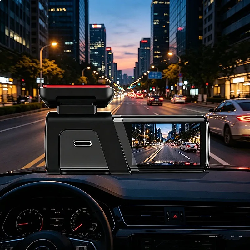 A59 4K WiFi Dash Cam Front and Rear Dual Lens Night Vision Car Recorder view 4