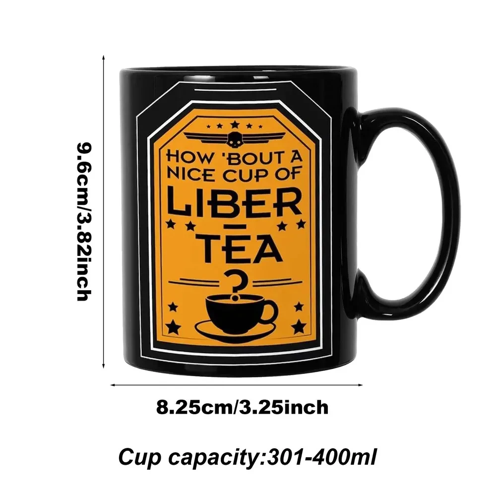 كوب شاي ليبر 11 أونصة 325 مل كوب قهوة من السيراميك للمكتب كوب شاي منزلي