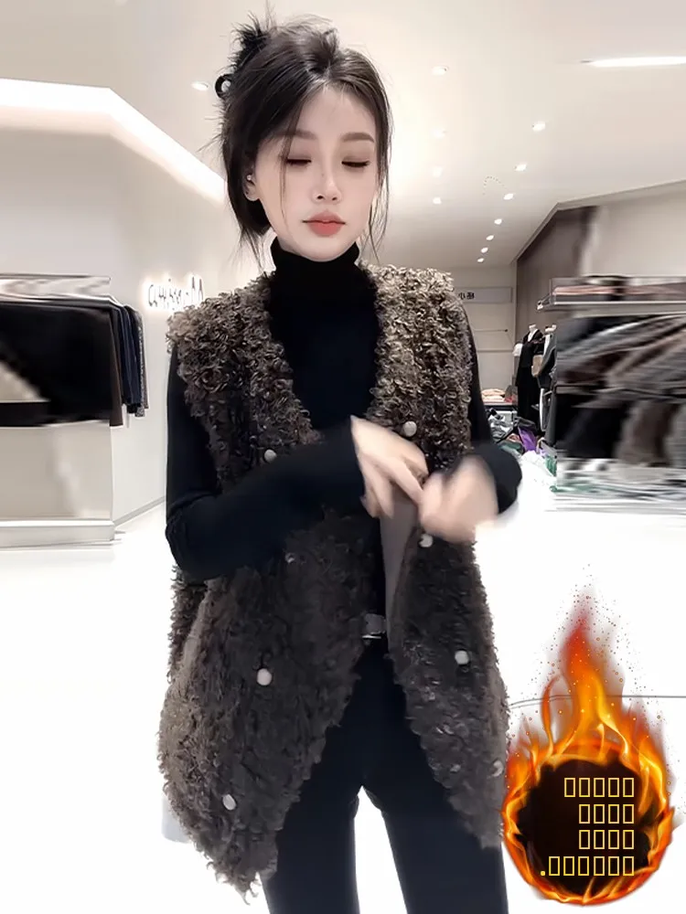 Thiened Fce – gilet Svel pour femme, vêtement d'extérieur chaud d'hiver, longueur Sli pour les déplacements, fort Index de chauffage