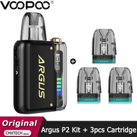 Original VOOPOO Argus P2 Kit 30W Vape 1100mAh Battery + 3pcs Extra 2ML ARGUS Top Fill Cartridge V2 0.4/0.7ohm E Cigarette Option