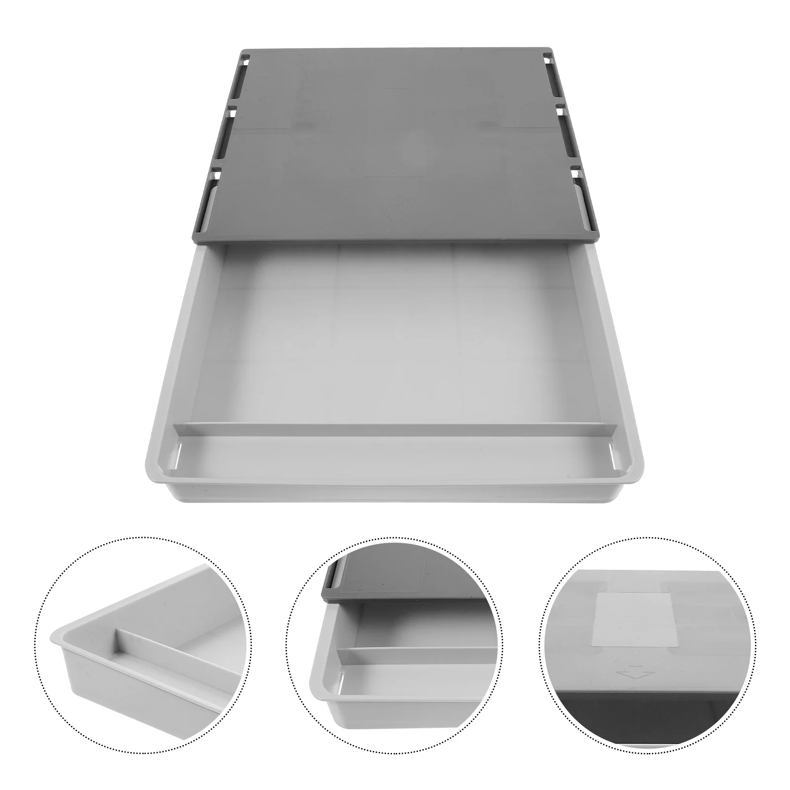 

Drawer Type Box Thickened Hidden Desktop Hanging Storage Organizer For Desk Under-Table Pen Pencil Case Office Home Stationery