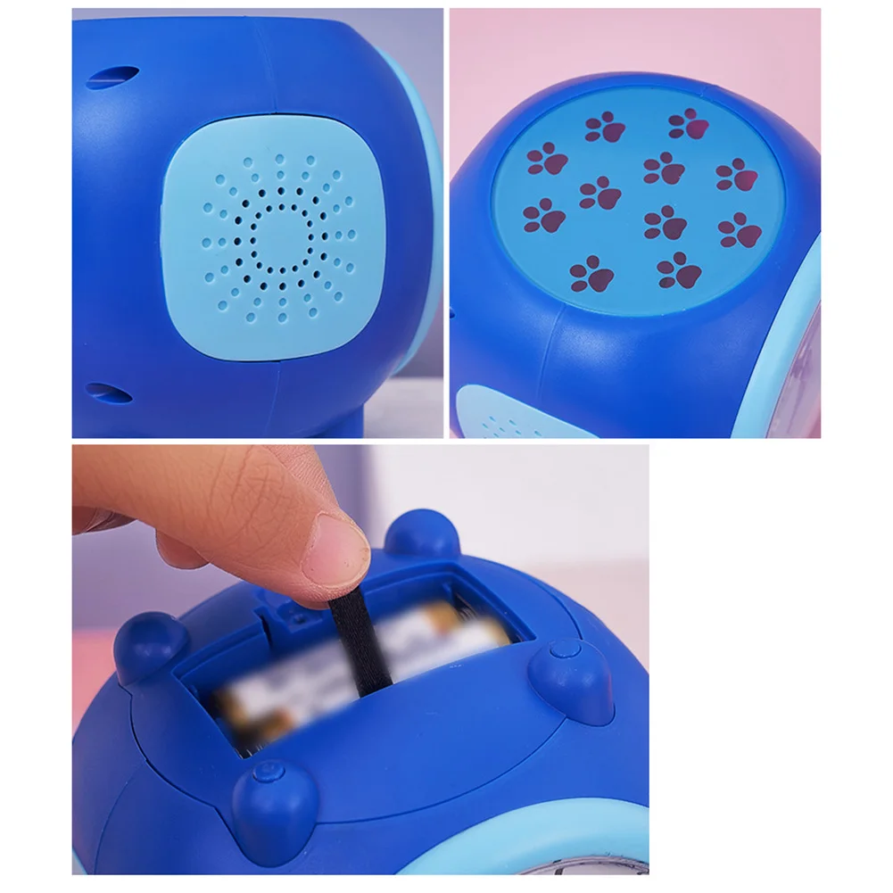 Cute Projected Music Alarm Clock with Touch Controls Perfectly Sized for Children\\\\\\\'s Bedrooms or Travel Convenience