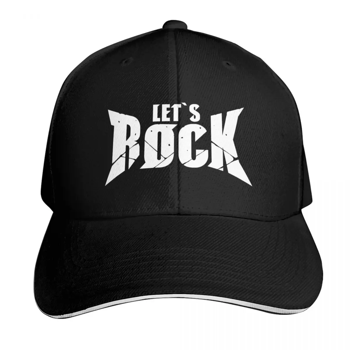 GUILTY GEAR STRIVE LET'S ROCK Baseball Cap Contrast Two Tone Brim Snapback Flat Bill Strapback Dad Hat
