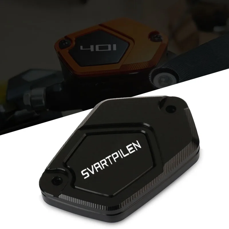 

For Husqvarna Svartpilen 401 VITPILEN 401 2024 2025 2026 Motorcycle CNC Front Rear Brake Fluid Reservoir Cover Oil Caps