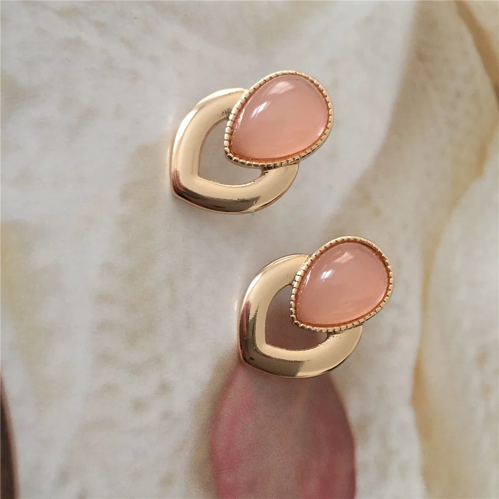 Korean New Arrival Sweet Crystal Holiday Flower Stud Earrings For Women Fashion Elegant Oorbellen Bijoux Party Gifts