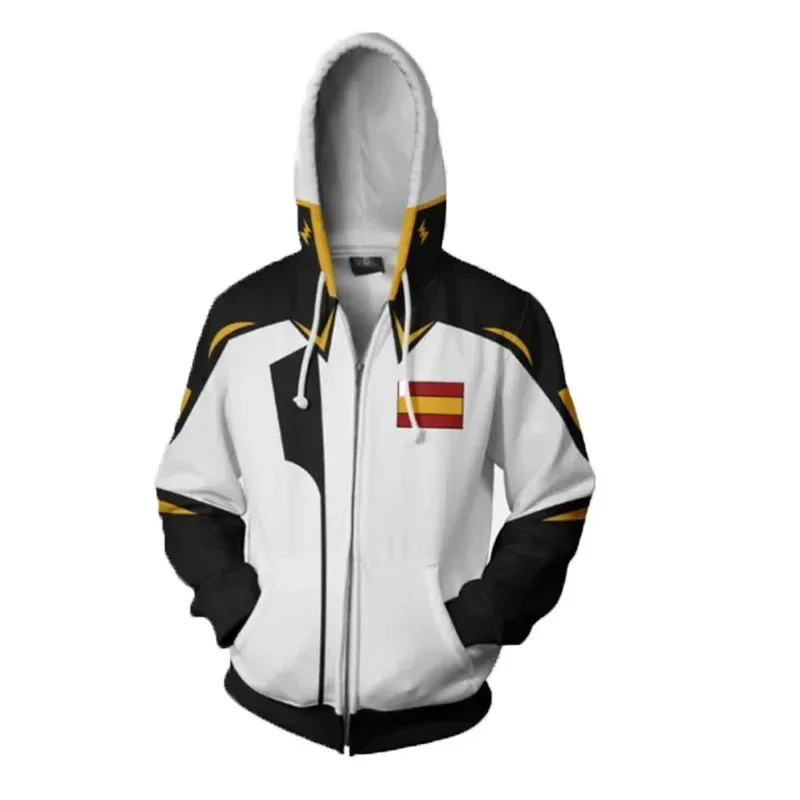 

qa156Anime Mobile Suit Gundam Hoodies Kira Yamato Sweatshirt Cosplay Jacket Athrun Zala Hooded Unisex Streetwear Clothes Zipper