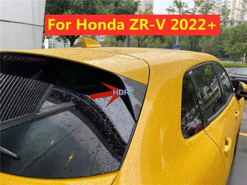 

Для Honda ZR-V ZRV HR-V HRV 2022 + Блестки для заднего стекла C-pillar, Боковая Отделка, крыло из углеродного волокна, рамка, аксессуары для стайлинга автомобиля