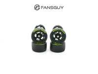 FANSGUY 1Set 10.80mm 1/64 Alloy Car Wheels Removable Tyre Red/Green/Black-PG SSC Series For Hot Wheel/Matchbox/Domeka