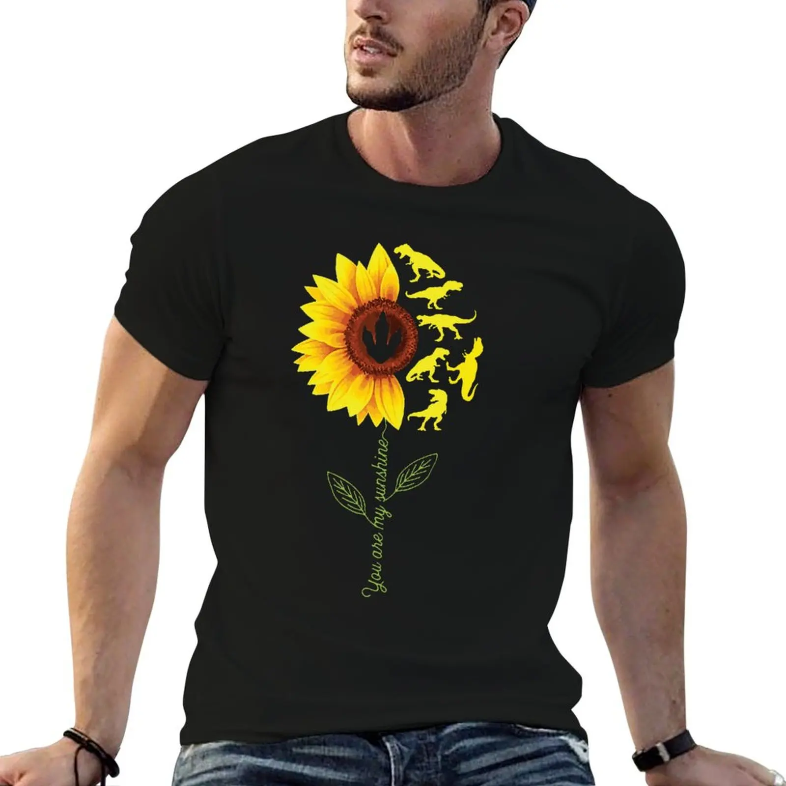 

Youre My Sunshine Sunflower Dinosaur T Rex T-Shirt t shirts for man graphic tees t shirts designer T-Shirt