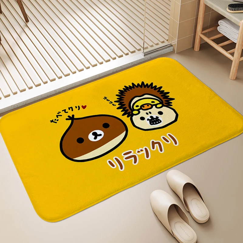 

Door Entrance Carpet Z-Rilakkumas Floor Mats Front Door Funny Doormat Sleeping Room Rugs Modern Home Decoration Bath Mat Bathmat