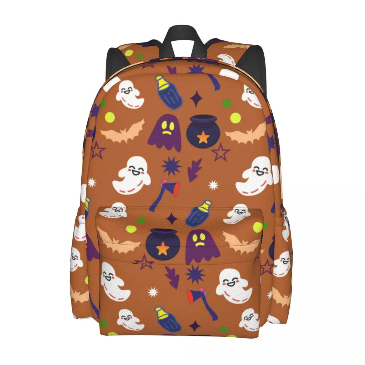Halloween Themed Large Capacity Student Backpack Casual Fashion School Bag Travel Rucksack For Teens Women Men