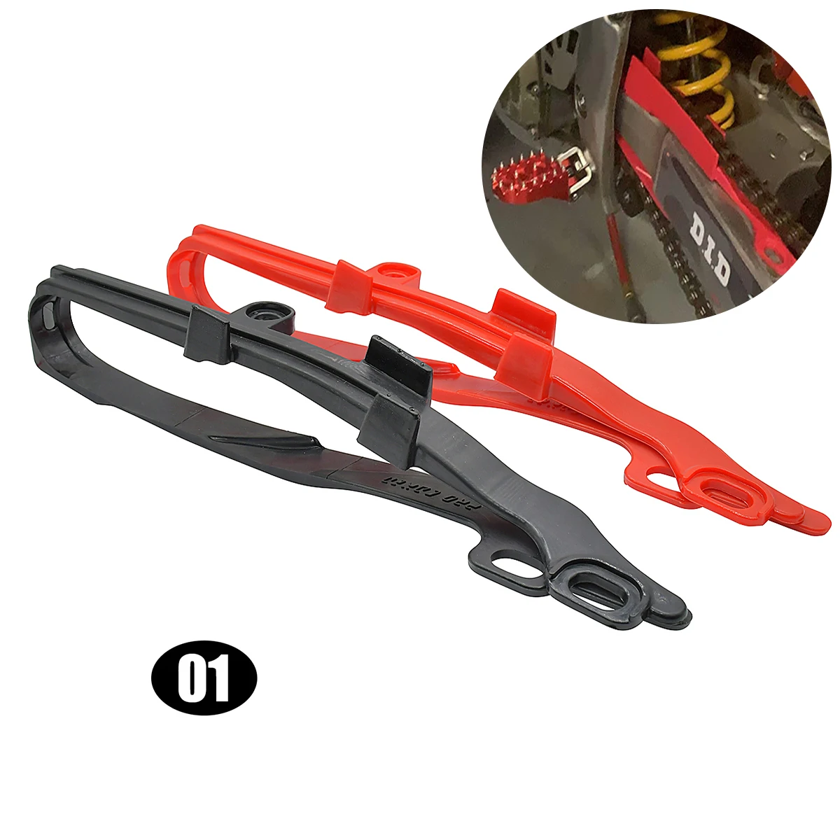 

Motorcycle NEW Chain Slider Guide Rail Flat Fork For Honda CR CRF 125R 250R 250X 450R 450 CR125R CR250R CRF250X CRF450R CRF450X