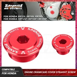 2024 Engine Plug Cap Bolts For Honda XR 125L 150L 190L CRF 125F 150F 250F 2012+ Motorcycle Left Crankcase Cover Straight Screw