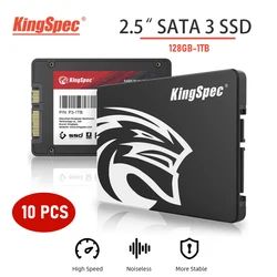 KingSpec 10PCS SSD 1TB 256GB 480GB 512GB 120GB 128GB 240GB para computadora portátil de escritorio Unidad de estado sólido Hdd 2.5 Disco duro Disco duro interno de 2.5 