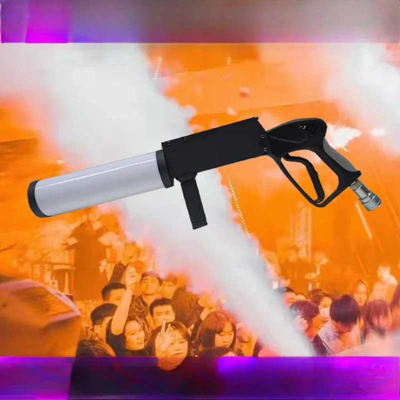 Bar LED CO2 Gas Column Gun CO2 Handheld Dry Ice Spray Gun Stage Smoke Machine Nightclub Atmosphere Props