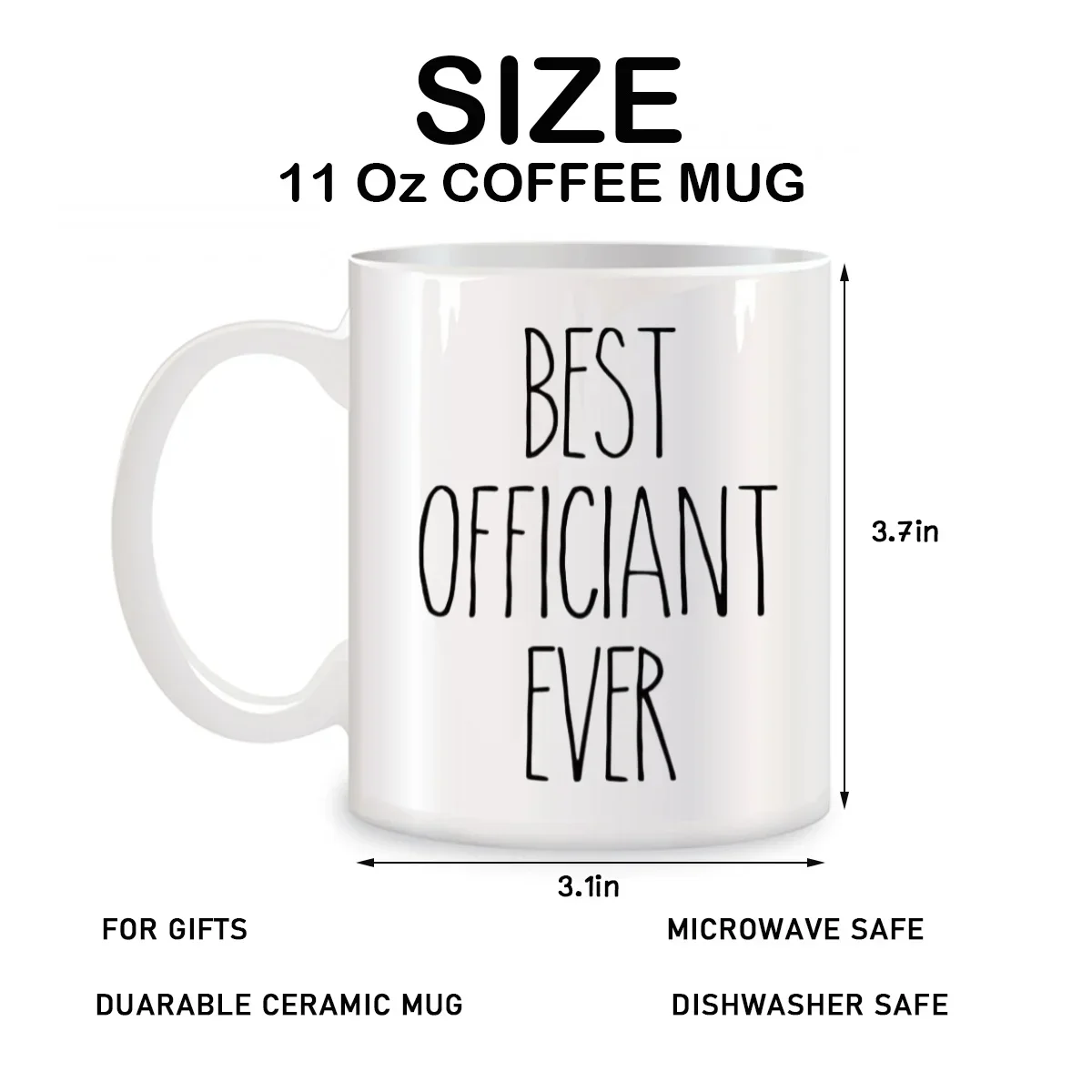 Best Officiant Ever Mugs Funny Wedding Officiant Birthday Christmas Gifts Novelty Coffee Cups 11 oz mug