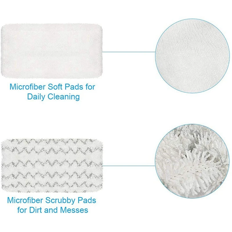 6 Pack Steam Mop Pad For Bissell Powerfresh Vac & Steam 2747A, 1132 1543 1632 1652 Symphony Vacuum And Steam Mop Series Parts