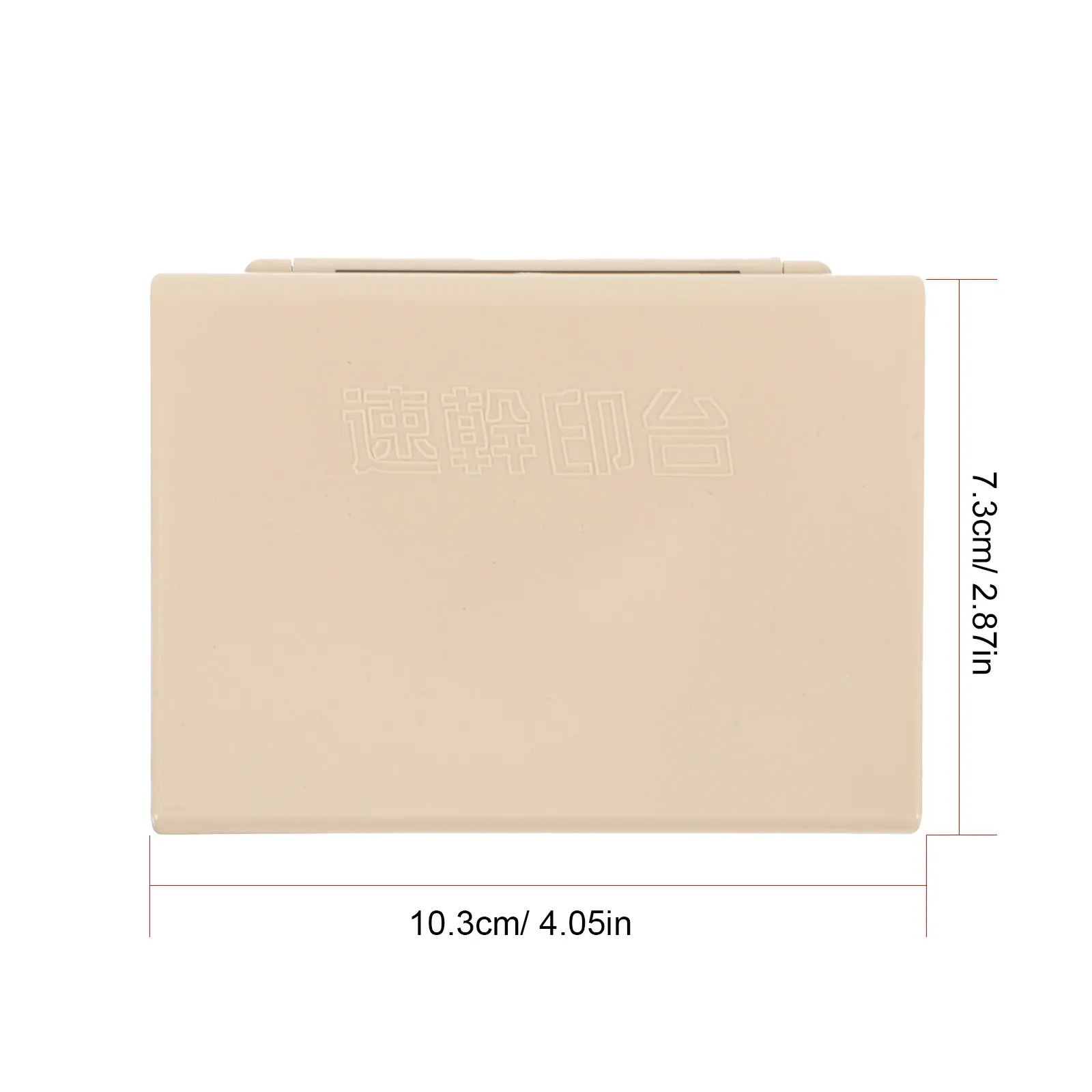 Blank DIY Ink Pad Reusable Craft Stamp Pad Safe Plastic Case for Office Scrapbooking Card Making Fingerprint Ink