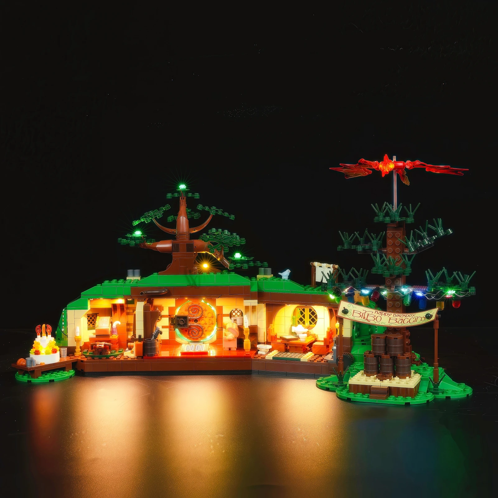 MAXCXT LED Light Set For LEGO 10354 The Lord of the Rings: The Shire ™ DIY Decorative Lamp with Battery Box