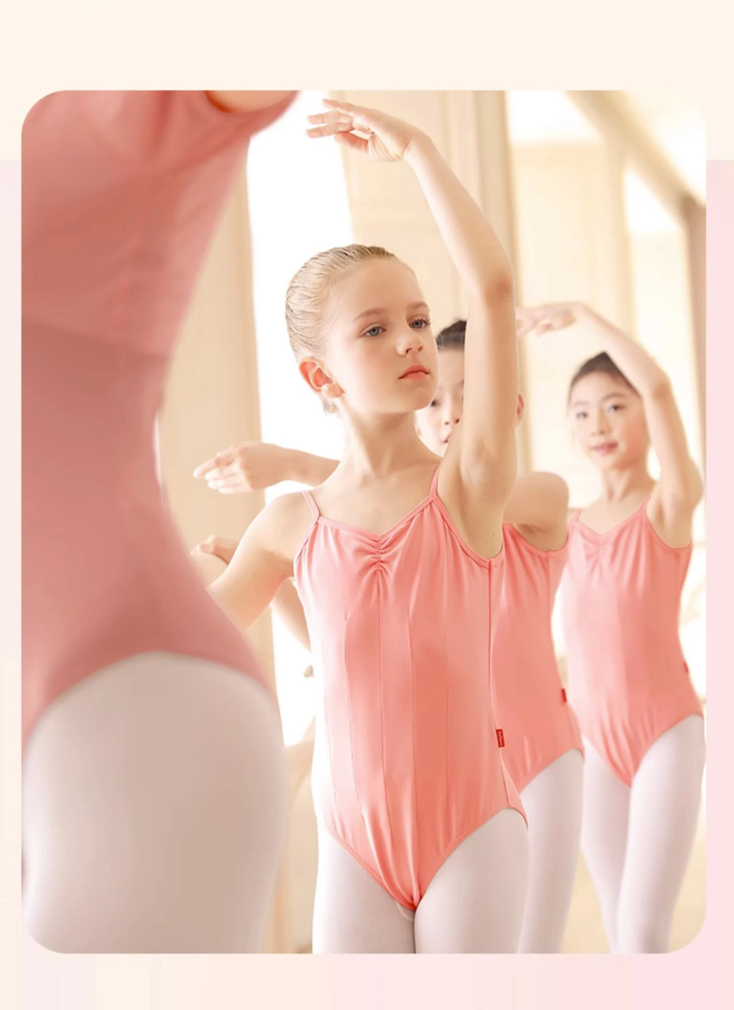 Mädchen Ballett-Trikot Gymnastik-Tanzkleidung Kleinkind Sommer Ärmellose Trikots für Tanzunterricht – Detail 4