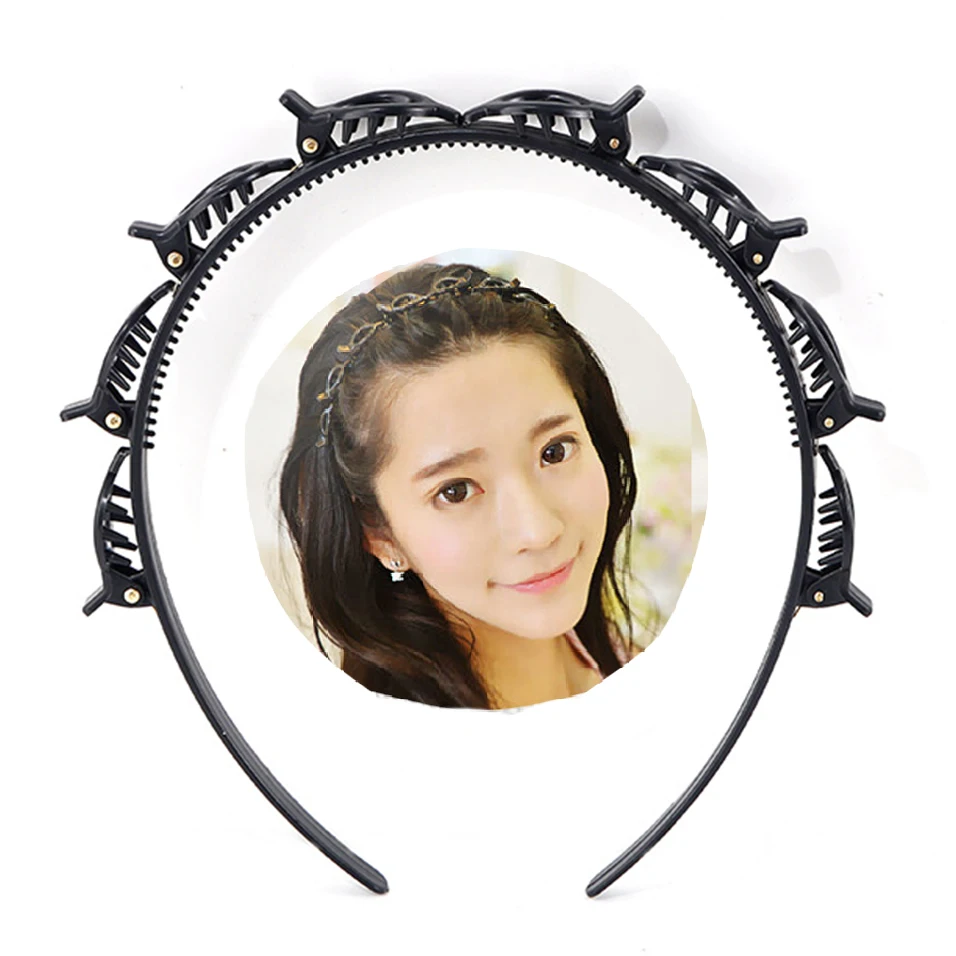 AWAYTR Unisex Alice Hairband Headband Men Women Sports Hair Band Hoop Metal Hoop Double Bangs Hairstyle Hairpin Hair Accessories