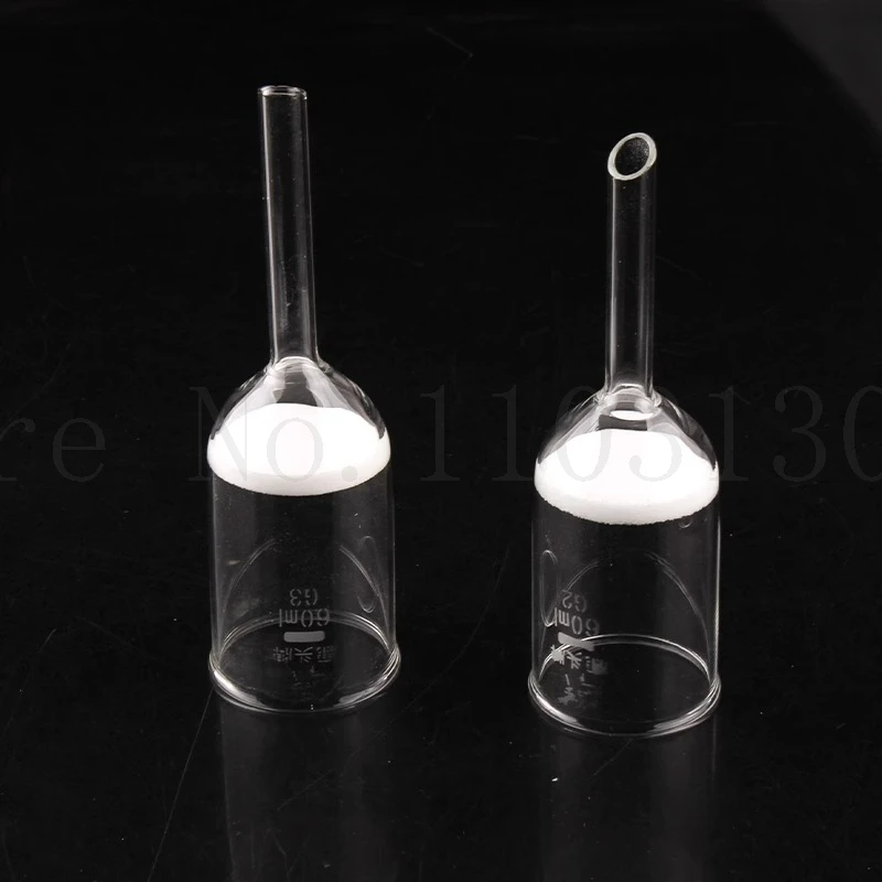 G1-4 Glass Sand Core Funnel 30 40 60 100 250 500 1000ml Laboratory Acid and Alkali Resistant Vertical Melting Filtration Funnel