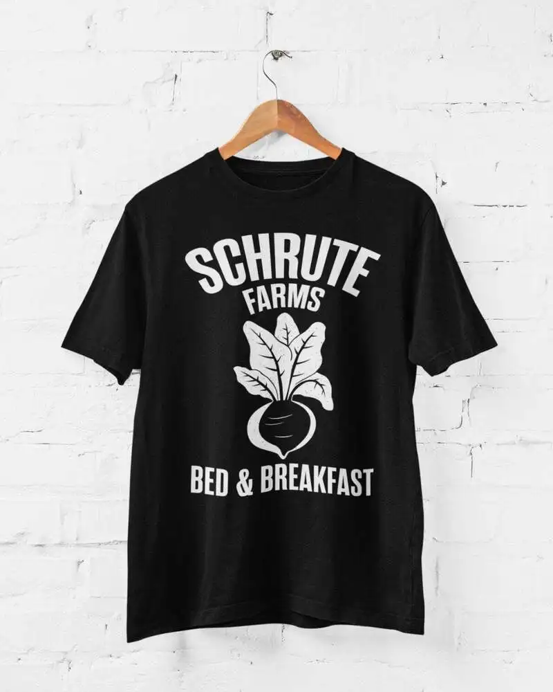 

Schrute Farms Bed And Breakfast T Shirt Funny Office The Dwight Mose Beets US Luxury vintage oversized