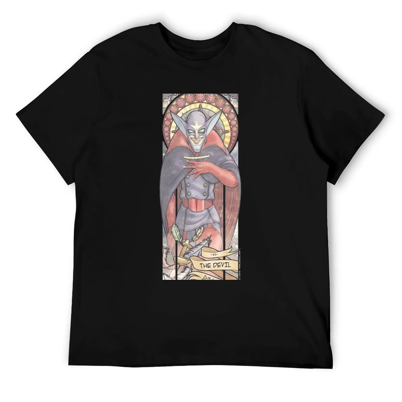 

XV - THE DEVIL (ZeMiaL) T-Shirt t shirts for man cotton soft anime t shirts oversize T-Shirt