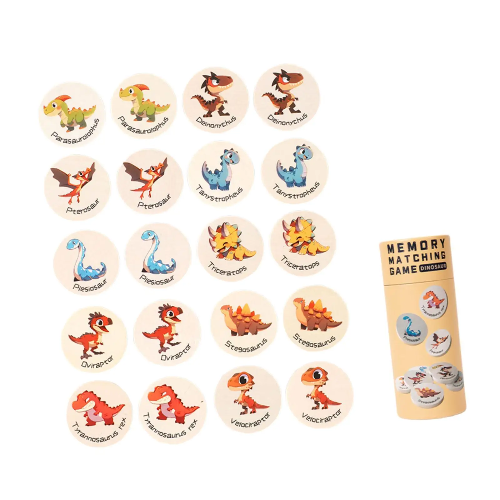 Memory Game for Kids Matching Toys Sorting Skill Cartoon Educational Toys with for Gift Traveling 3+ Year Old