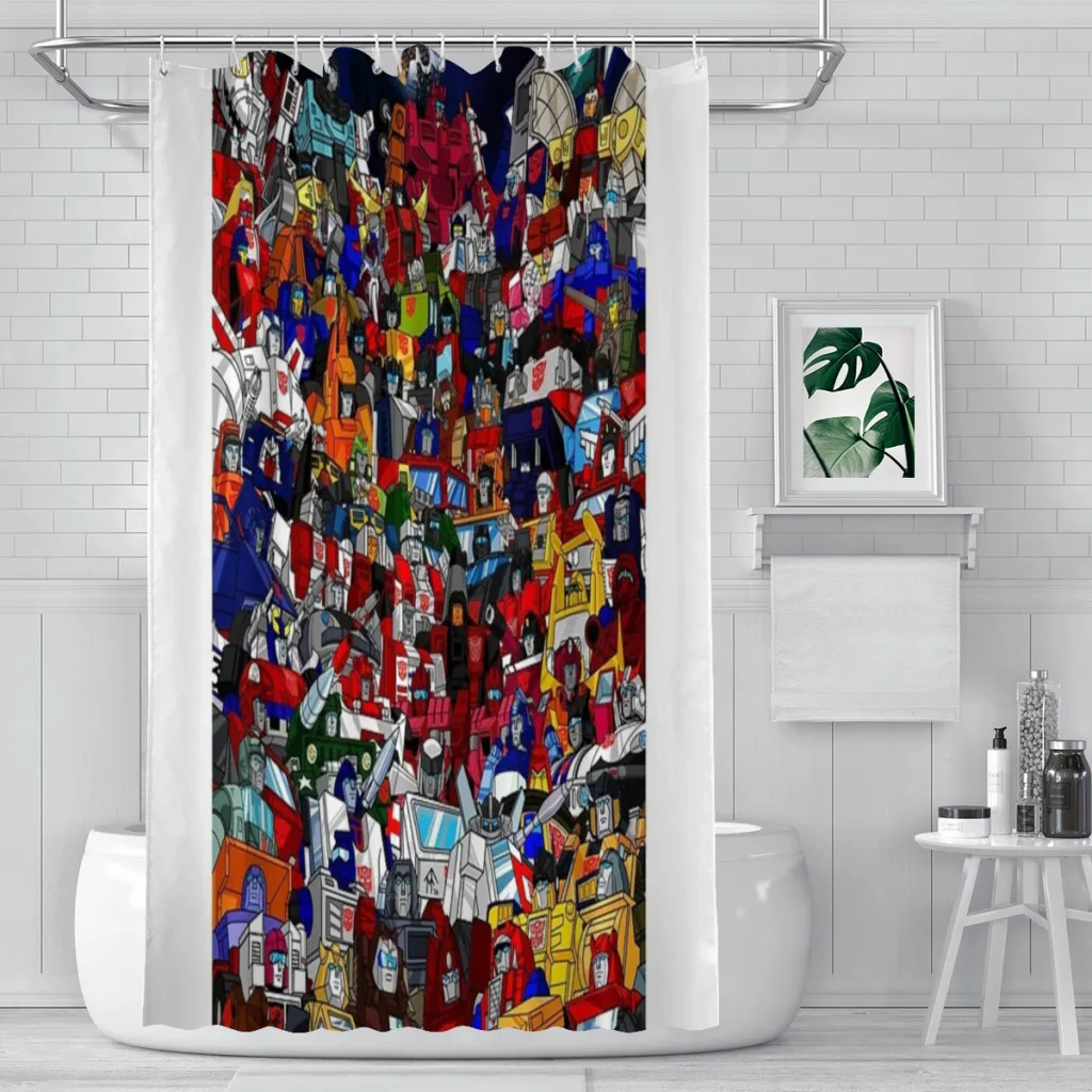 

G1 Transformers Autobots Shower Curtain for Bathroom Aesthetic Room Decoration