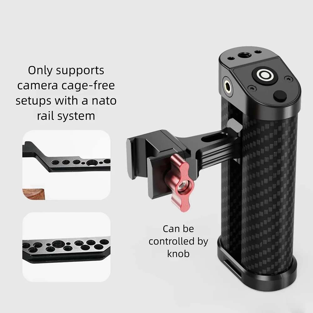 Photography side handle 2.5mm to S2 shutter line DSLR mirrorless camera single knob quick installation electronic control