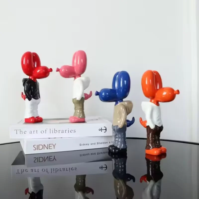 Resin Pocket Balloon Dog Decor Street Trend Art Decoration Statue Home Office Desktop Indoor Wine Cabinet Decoration