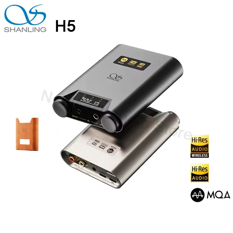 

SHANLING H5 Headphone Power Amplifier Protable USB DAC AMP Bluetooth 5.0 Decoder Headphone Amplifier Hi-Res Audio Dual AK4493SEQ