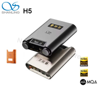 SHANLING H5 Headphone Power Amplifier Protable USB DAC AMP Bluetooth 5.0 Decoder Headphone Amplifier Hi-Res Audio Dual AK4493SEQ