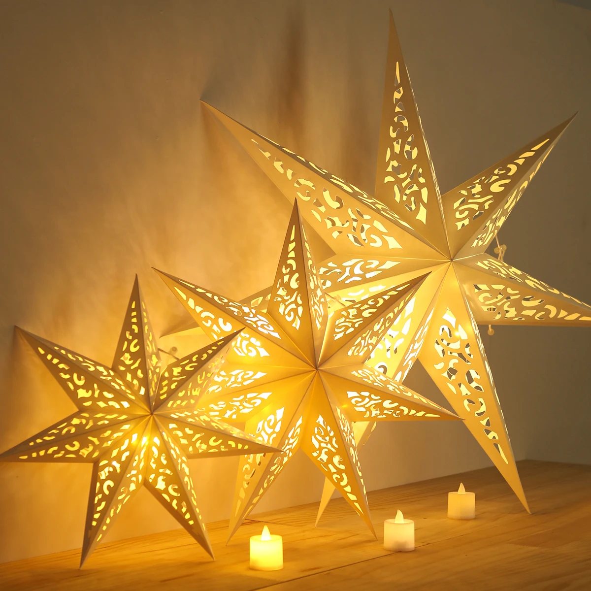 Christmas Hollow Out Star Hanging Pendant Merry Christmas Decorations for Home 2023 Xams Ornaments Navidad Noel New Year 2024