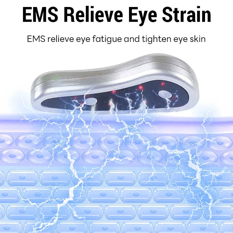 LED Eye Massager EMS Pulse Micro-current Eye Care Device To Relieve Fatigue, To Reduce Dark Circles Eye Lines Swelling