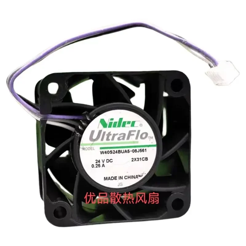 for Nidec W40S24BUA5-08J33/J561 Original 24V 0.25A 4cm Cooling Fan