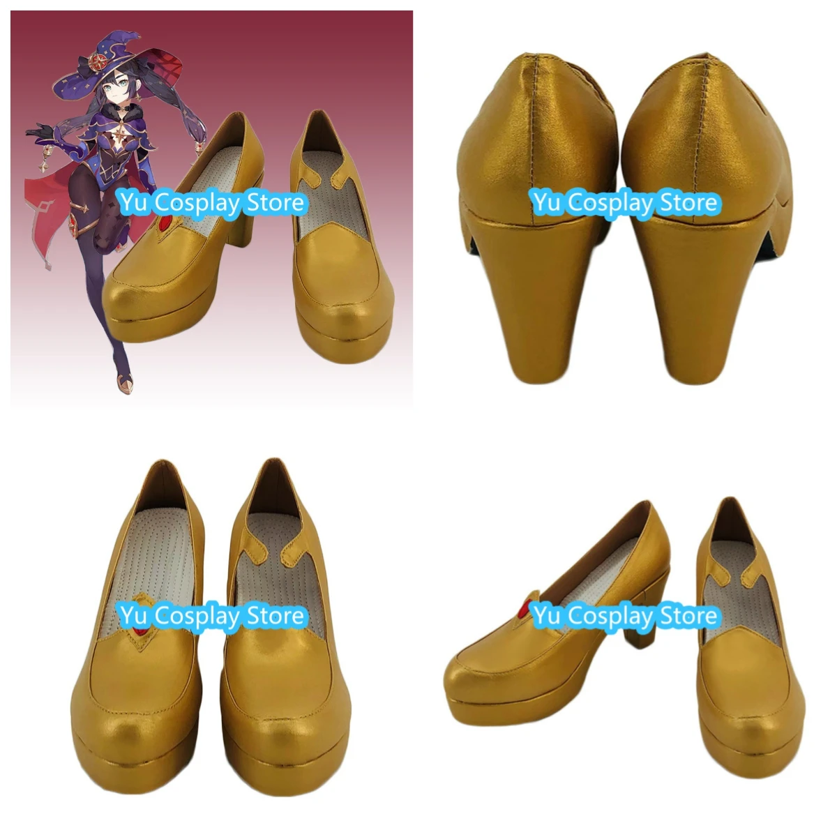 

Обувь и ботинки для косплея Mona, женские, для Хэллоуина, карнавала, вечеринок, с возможностью индивидуального заказа