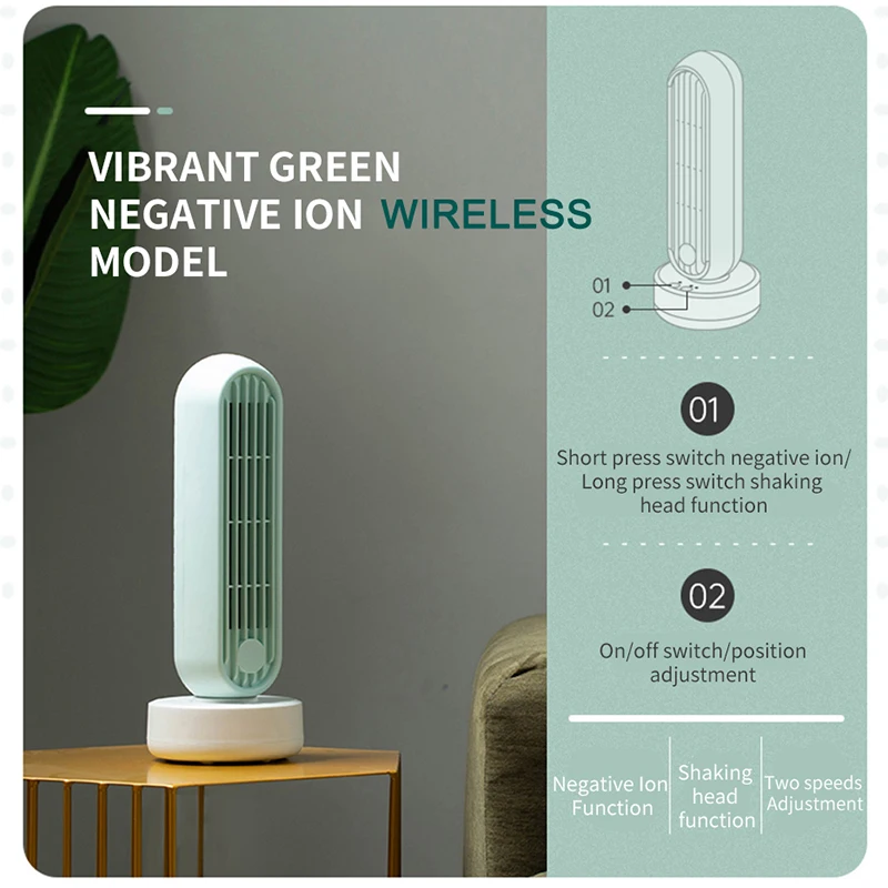 مروحة برج كهربائية صغيرة ، سطح المكتب هزة رئيس عمودي ورقة أقل مروحة ، مروحة صغيرة عنبر سطح المكتب ، المنزلية