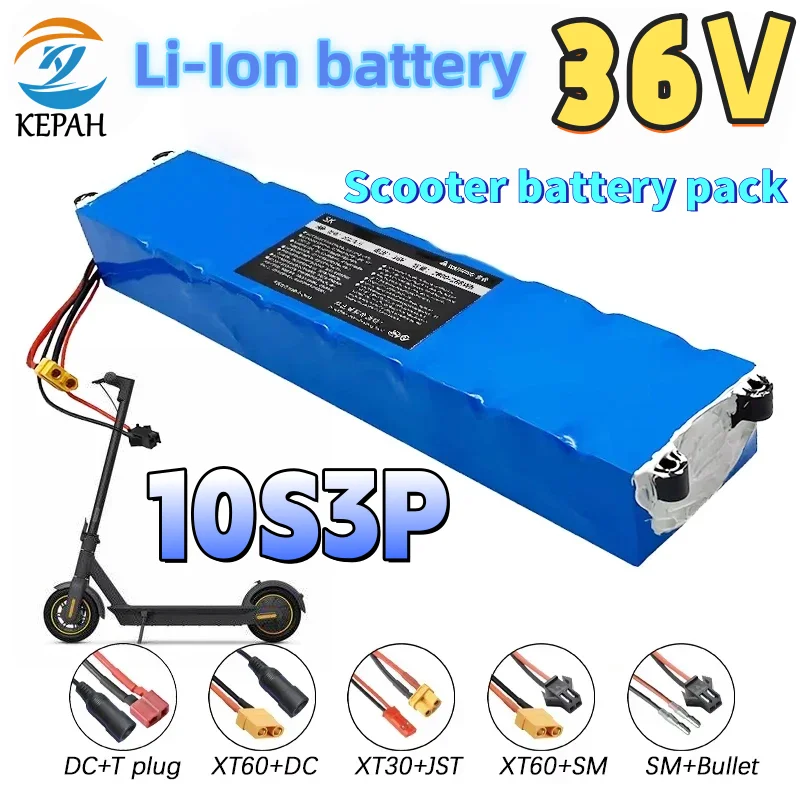 10S3P 36V Brand New and 7800mAh Efficient Waterproof Electric Scooter Lithium Battery with BMS for Scooter Balanced