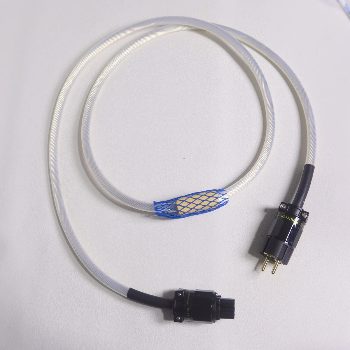 HiFi OD series Silver Power Cable 7N Super Reference Audio Power Cord Speaker Amplifier Power Cord with FURUTECHpower Plug