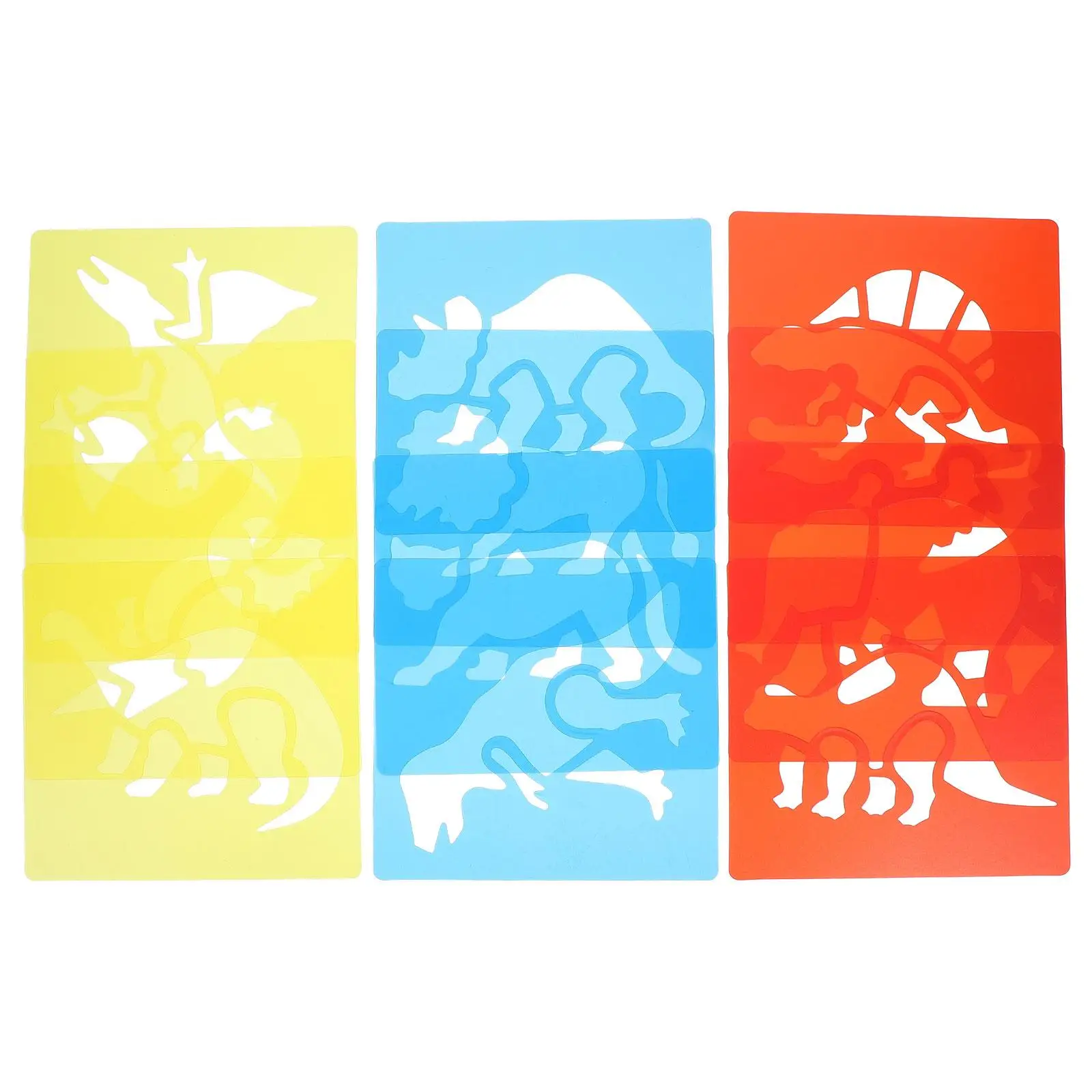 12 Pcs Drawing Template Chalk Stencils for Kids outside Animal Paint Pp Tracing Student
