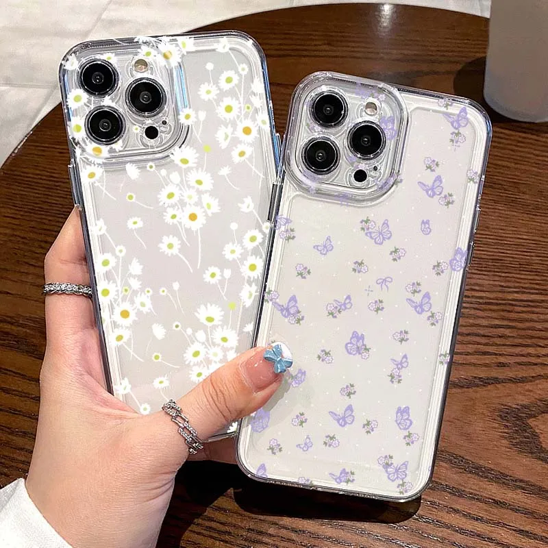 

Beautiful floral fragments Phone Case For Apple iPhone 17 16e 16 15 14 13 12 11 Pro Max Plus Mini Soft Transparent
