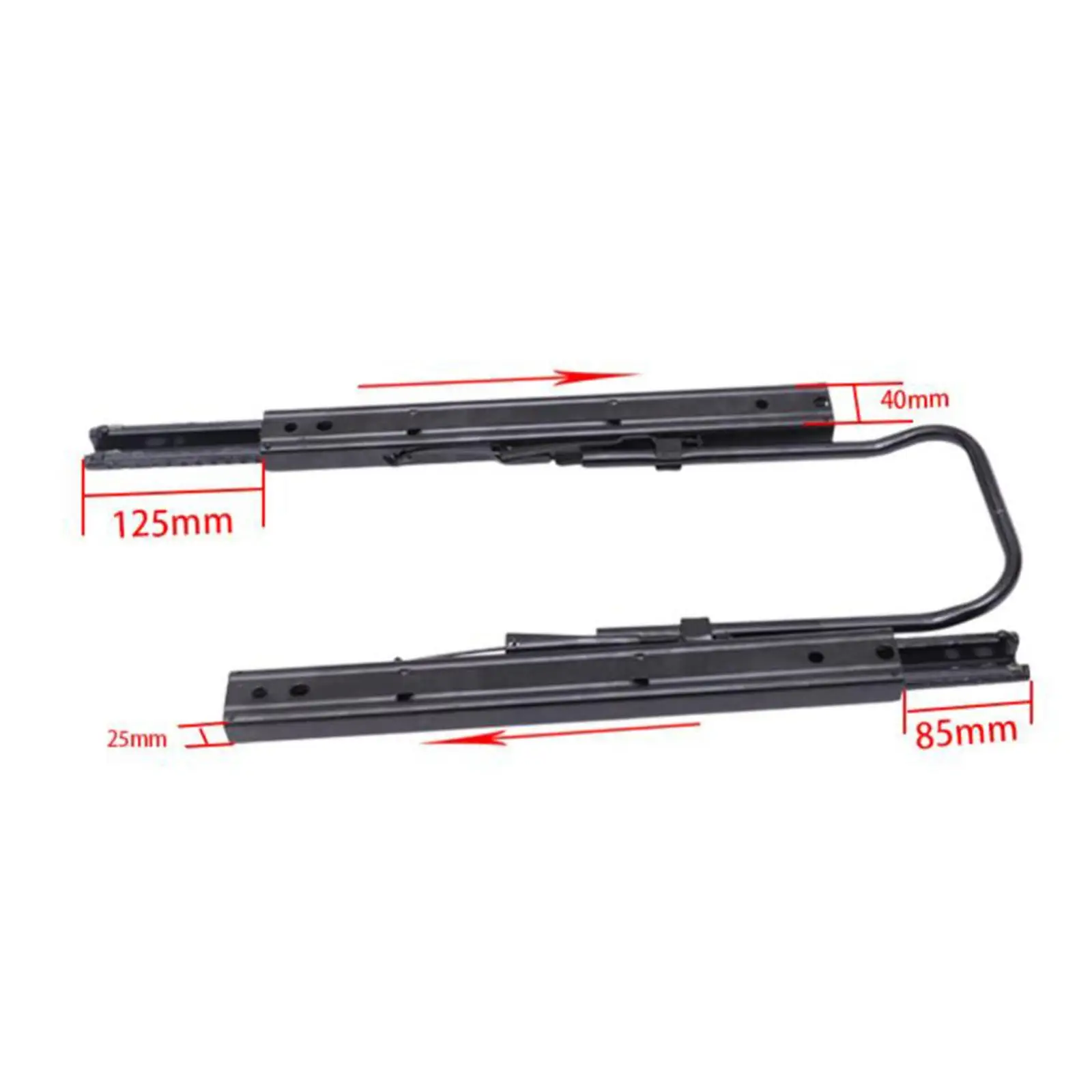 Seat Slider Seat Rails Brackets Kit Easy to Install High Strength Double Lock