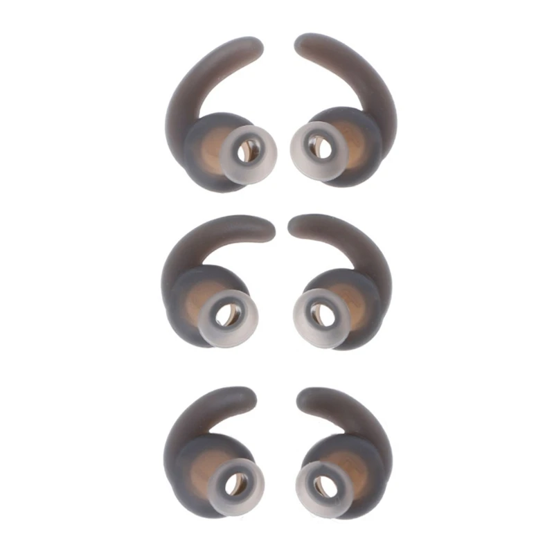 コード付きヘッドセット用シリコンイヤフォン 3 組 大型クリア交換用イヤージェル