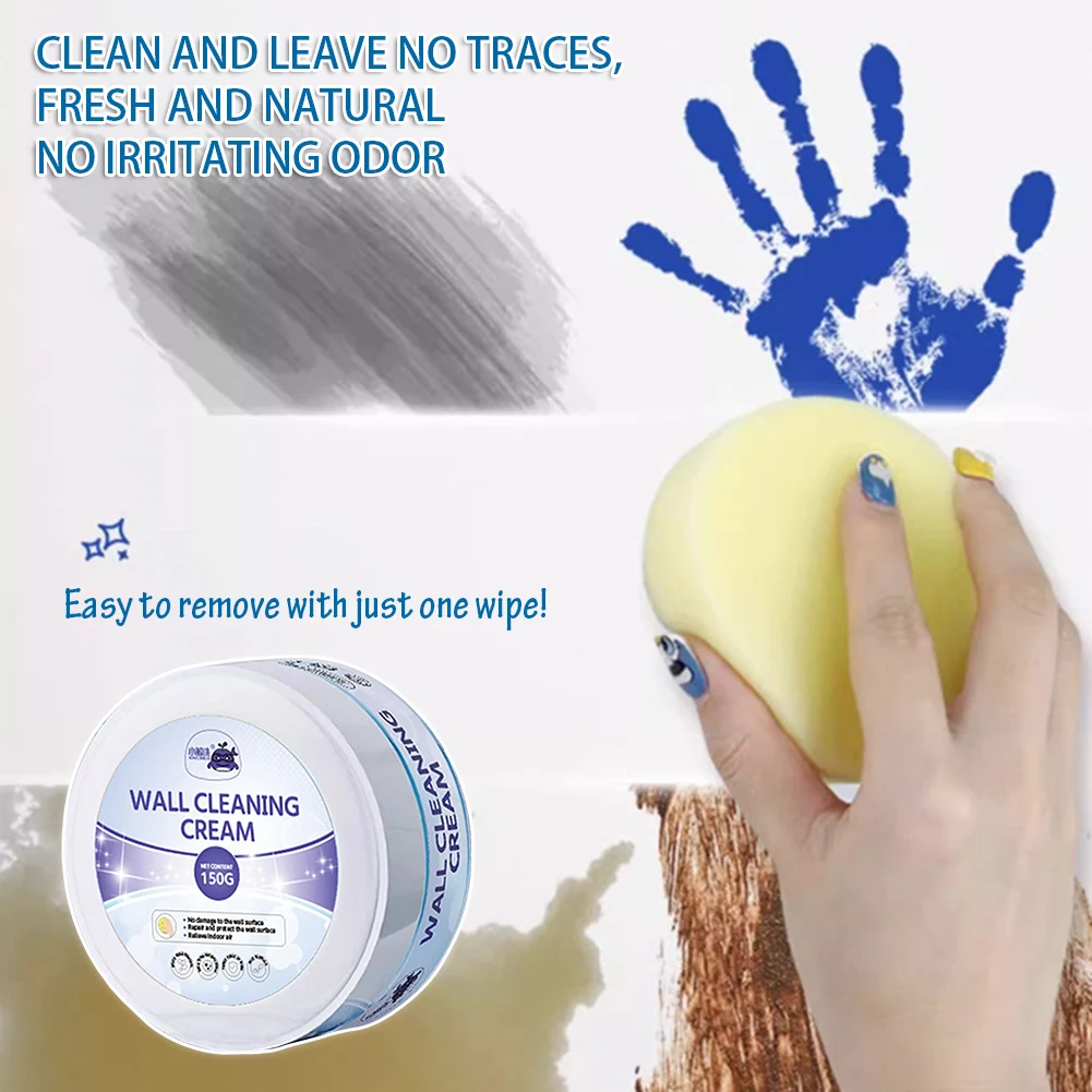 Multi-Purpose Wall Cleaning Conditioning Cream Stain Removal Powerful Renovation Solid-Paste Easy Application Wall Repair Tool - view 2