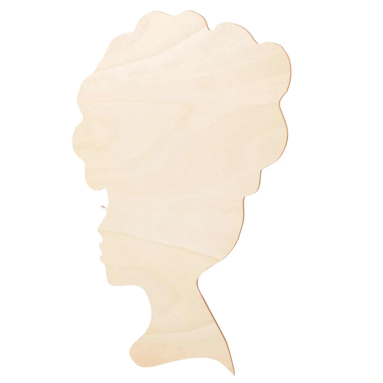 

Natural Plywood Wood Head Cutout Smooth Surface Unpainted DIY Wooden Slices Craft Supplies for Painting DIY Home Holiday Wall