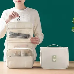 Borsa per il trucco borse per cosmetici da viaggio Organizer per articoli da toeletta custodia impermeabile Neceser per bagno gancio per il lavaggio custodia per donna di alta qualità