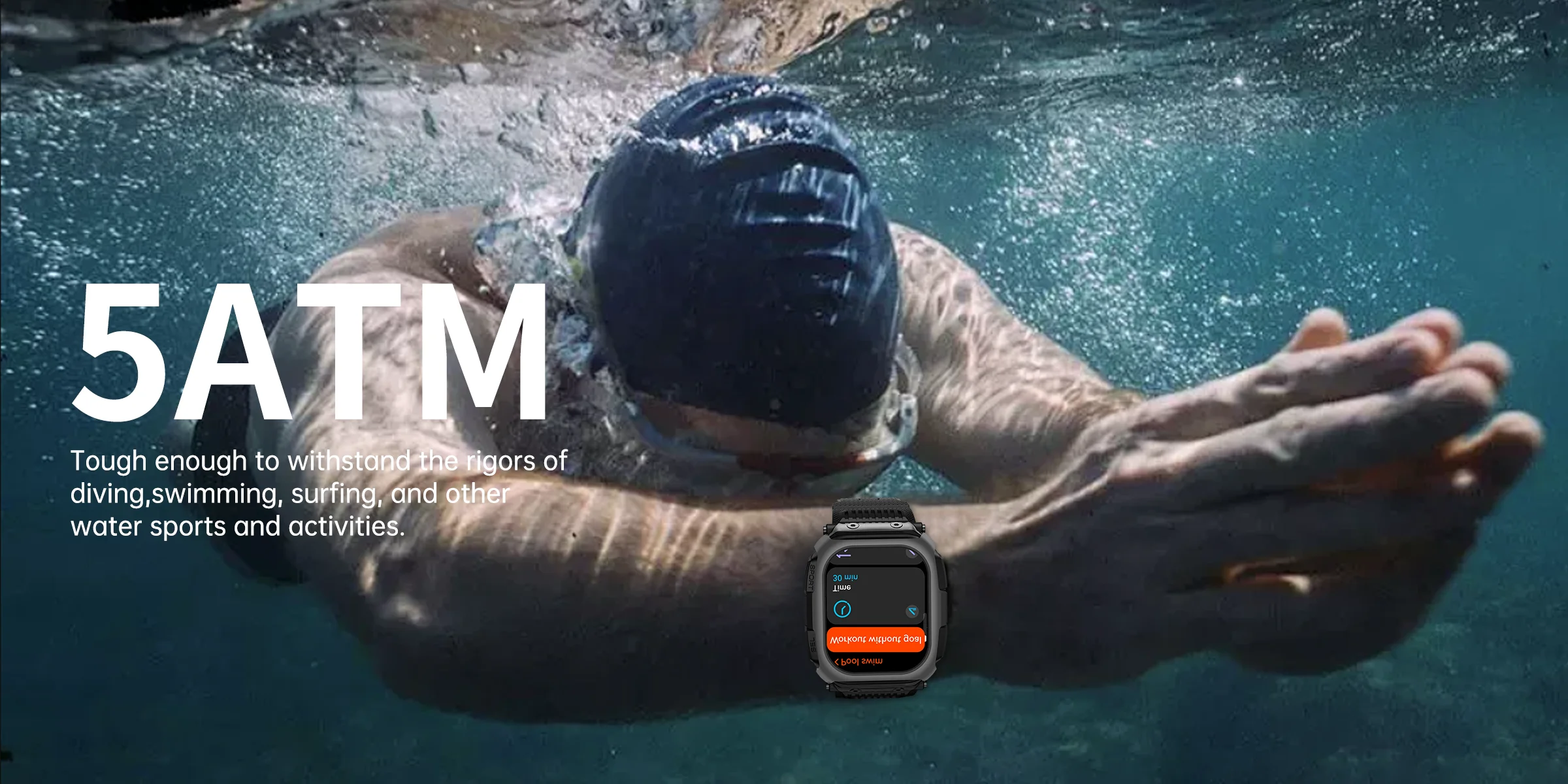 Neue GPS-Satelliten-Offline-Karten-Militär-Smartwatch, 5ATM wasserdicht, Kompass, 850mAh Akku, Bluetooth-Anruf, Sport-Tracker-Armband – Detail 12