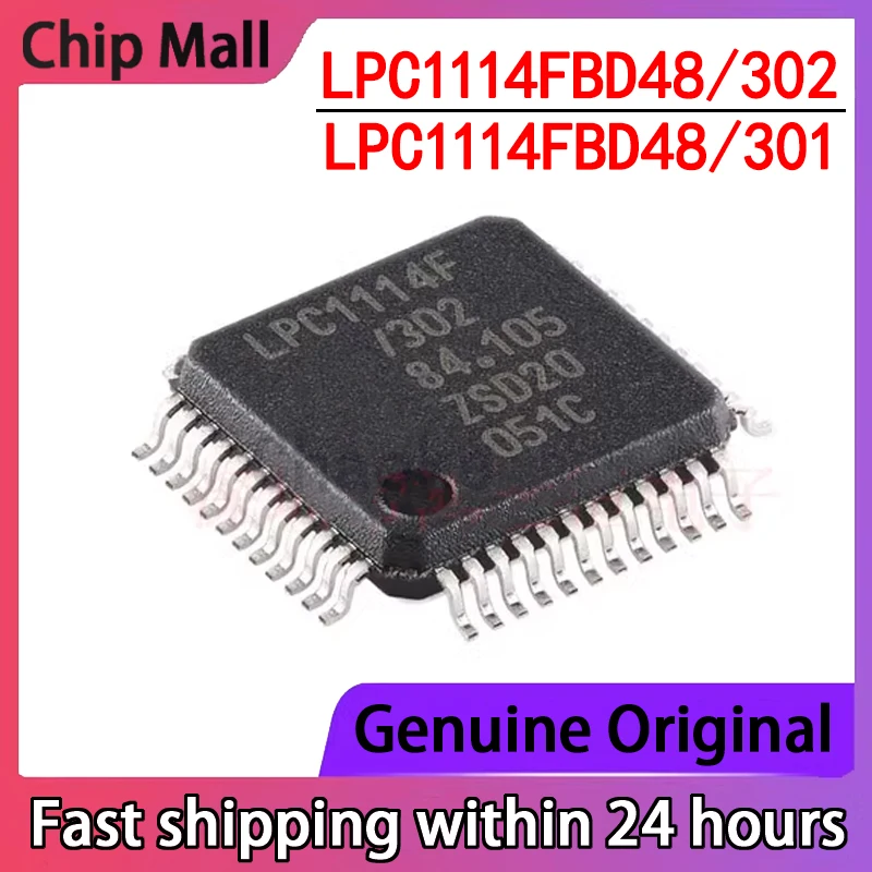 2PCS NEW  LPC1114FBD48/301 LPC1114FBD48/302 LPC1114F LQFP-48 32-bit Microcontroller 32K chip Original in Stock